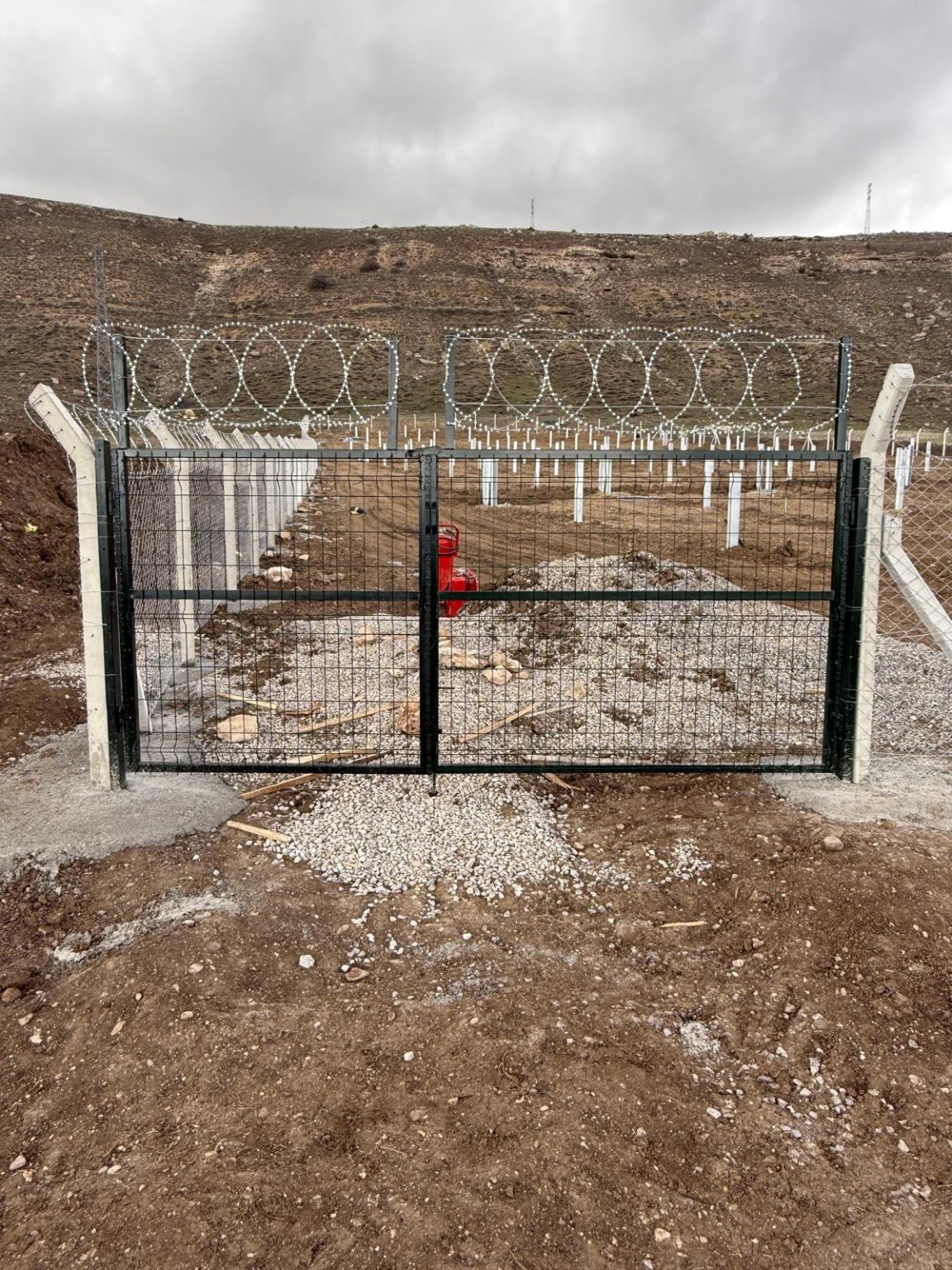Dekoratif desenli bahçe kapısı
